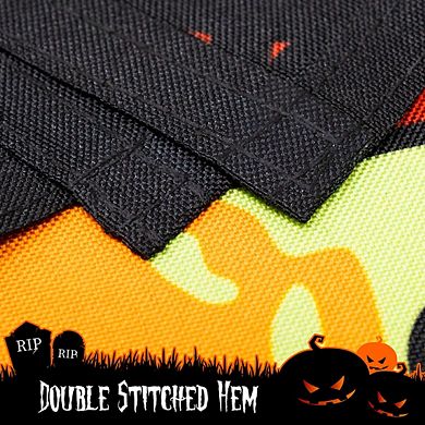 G128 Garden Flag XX Witch Bats Spiders Black Border 12"x18" 150D