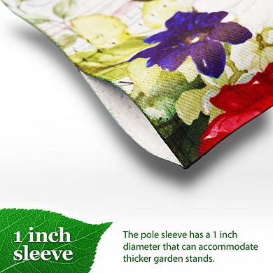 G128 Garden Flag Home Patriotic Birdhouse 12"x18" Blockout