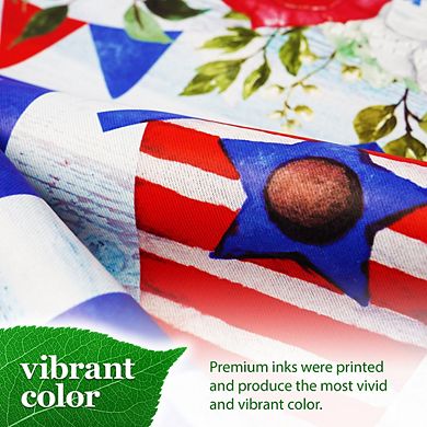 G128 Garden Flag Home Patriotic Birdhouse 12"x18" Blockout