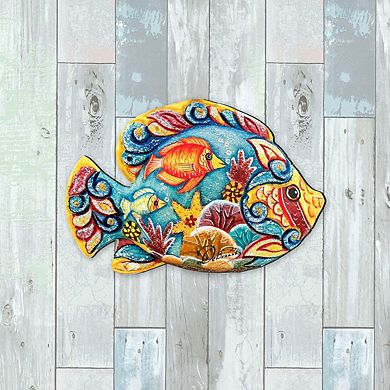 Tropical Fish Beach House Door Decor by G. DeBrekht - Coastal Holiday Decor