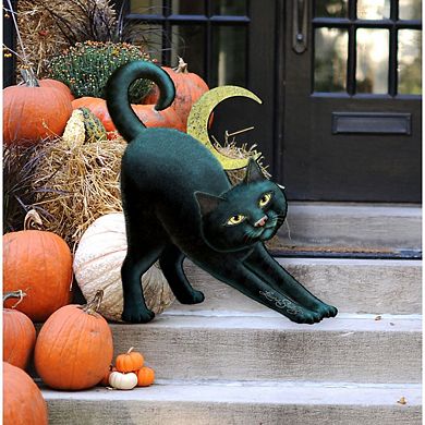 Spooky Halloween Cat Door Decor by Laura Seeley - Thanksgiving Halloween Decor