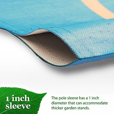 G128 Garden Flag Happy Easter Rabbit Gnome with Eggs 12"x18" Blockout