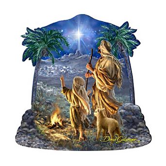 Shepherds Keeping Watching Nativity 24-Inch Door Decor by D. Gelsinger - Nativity Holiday Decor