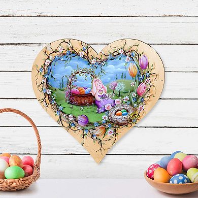 Easter Bunny Nap Easter Door Decor by J. Mills-Price - Easter Spring Decor
