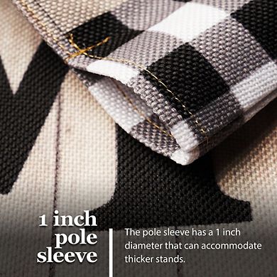 G128 Garden Flag Home Sweet Home Wreath 12"x18" Burlap