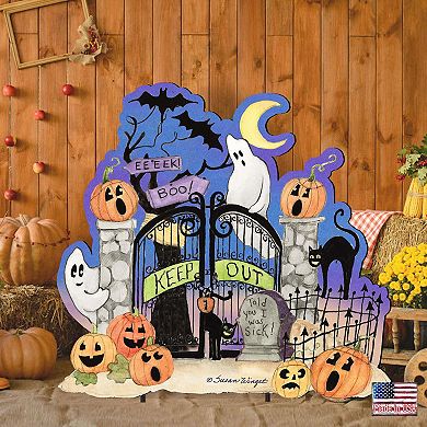 Halloween Scene Door Decor by Susan Winget - Thanksgiving Halloween Decor