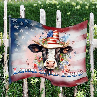 Land of The Free Flag Door Décor by G.Debrekht - American Patriotic Décor