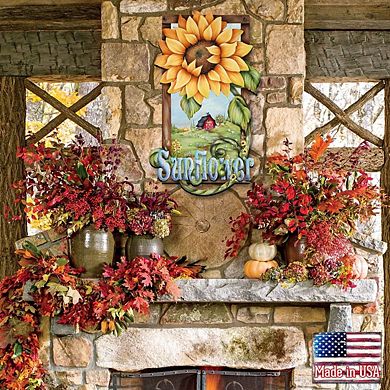 Sunflower Farms Halloween Door Decor by J. Mills-Price - Thanksgiving Halloween Decor