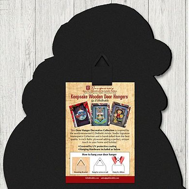 Flying Angels Nesting Doll 24-Inch Handcrafted Wooden Door Decor by G. Debrekht - Christmas Decor