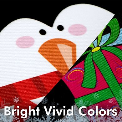 G128 Garden Flag Merry Xms, Penguin with Candy Cane