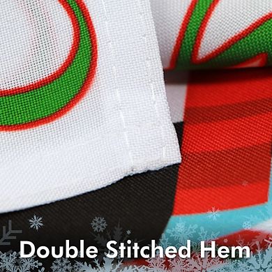 G128 Garden Flag Merry Xms, Penguin with Candy Cane