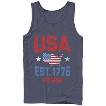 Men's USA Est. 1776 July 4th Graphic Tank Top