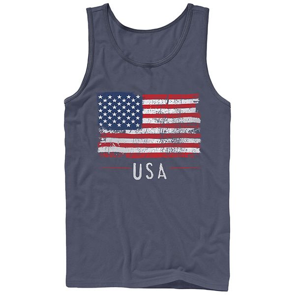 American Flag Graphic Tank Top