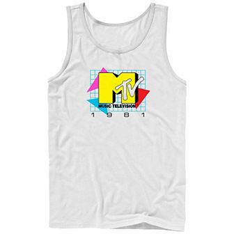 Men's MTV 80's Style Logo Graphic Tank Top