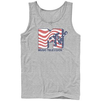Men's MTV Stars And Stripes Logo Graphic Tank Top