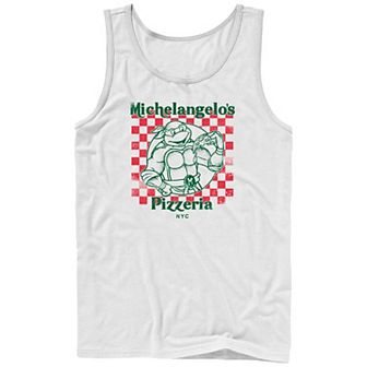 Men's Teenage Mutant Ninja Turtles Michelangelo's Pizzeria Graphic Tank Top