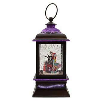 Disney's The Nightmare Before Christmas Jack & Sally Spinning Musical Light-Up Lantern Table Decor by Kurt Adler