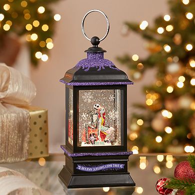 Disney's The Nightmare Before Christmas Jack & Sally Spinning Musical Light-Up Lantern Table Decor by Kurt Adler