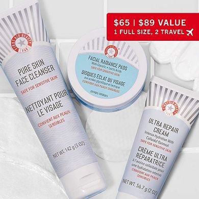 FAB Face Faves Best of Skincare Cleanse, Exfoliate + Hydrate Gift Set