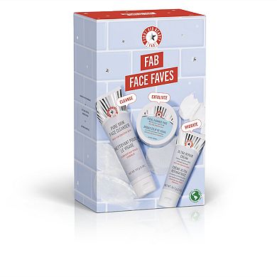 FAB Face Faves Best of Skincare Cleanse, Exfoliate + Hydrate Gift Set