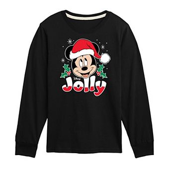 Disney's Mickey Mouse Boys 8-20 Jolly Long Sleeve Graphic Tee