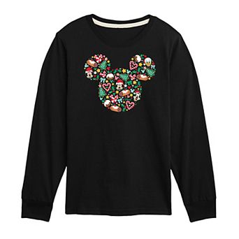 Disney's Mickey Mouse Boys 8-20 Christmas Long Sleeve Graphic Tee