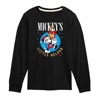 Disney's Mickey Mouse Boys 8-20 Little Helpers Long Sleeve Graphic Tee