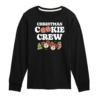 Disney's Mickey Mouse & Friends Boys 8-20 Christmas Cookie Crew Long Sleeve Graphic Tee