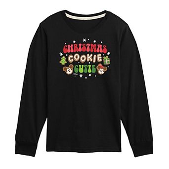 Disney's Mickey Mouse & Friends Boys 8-20 Christmas Cookie Cutie Long Sleeve Graphic Tee