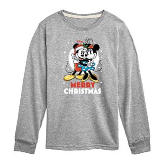 Disney's Mickey Mouse & Friends Boys 8-20 Merry Christmas Long Sleeve Graphic Tee