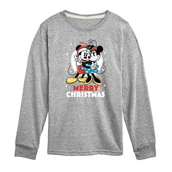 Disney's Mickey Mouse & Friends Boys 8-20 Merry Christmas Long Sleeve Graphic Tee