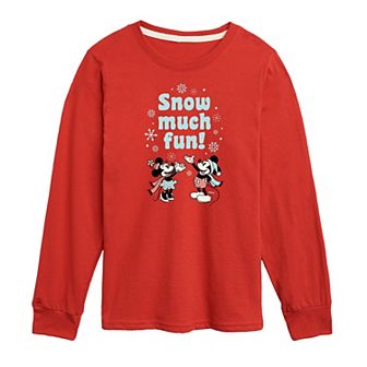 Disney's Mickey Mouse & Friends Boys 8-20 Snow Much Fun Long Sleeve Graphic Tee