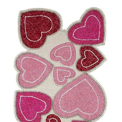 Celebrate Together™ Valentine's Day Beaded Heart Table Runner