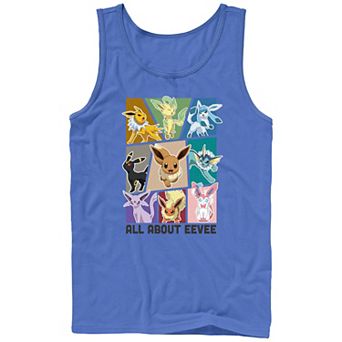 Men's Pokemon All About Eevee Boxes Tank Top