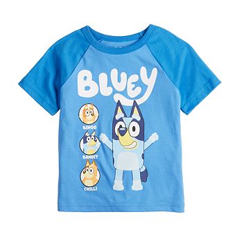 Baby & Toddler Boy Jumping Beans® Bluey Trio Group Short Sleeve Tee