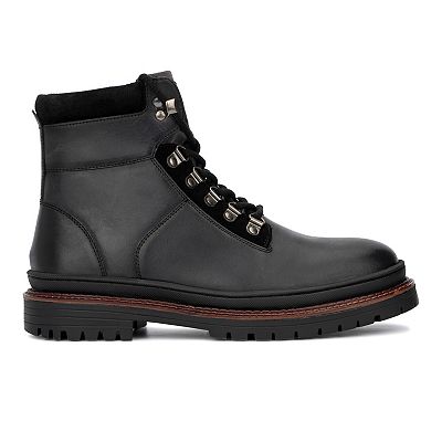 NEW RESERVED FOOTWEAR NEW YORK men\'s faux leather lace-up boot in grey RESERVED FOOTWEAR NEW YORK | Shoes | New Reserved Footwear  main image 3