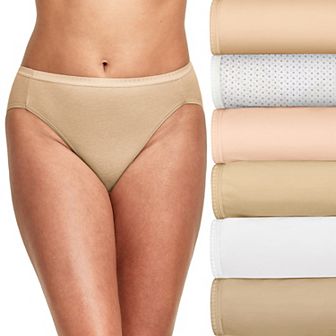 Hanes Ultimate 6-Pack Breathable Cotton Hi Cut Underwear 43H6CC
