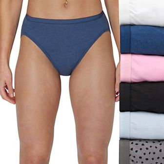 Hanes Ultimate 6-Pack Breathable Cotton Hi Cut Underwear 43H6CC