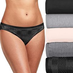 Hanes® Ultimate Cotton Stretch Bikini Underwear - Assorted Styles, 5 ct -  Kroger