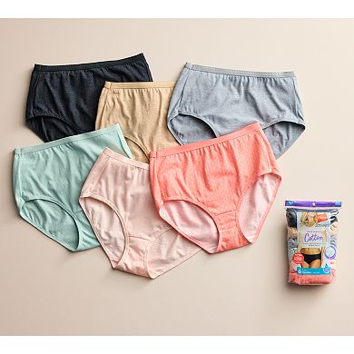 Women’s Hanes Ultimate 6-Pack Breathable Cotton Hipster Underwear Pack 41H6CC