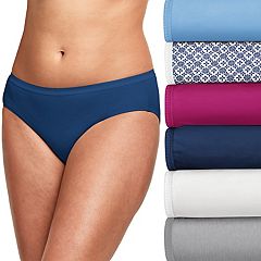  Womens Originals Bikini Panties, Breathable Stretch Cotton  Underwear, Assorted, 6-Pack, Basic Color Mix, Small