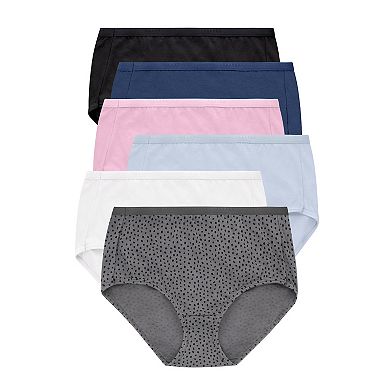 Hanes Ultimate 6-Pack Breathable Cotton Brief Underwear 40H6CC