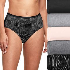 JUST MY SIZE Women's Plus Size Pure Comfort Cotton Brief Underwear, 6-Pack,  Assorted Color, Assorted, 10 : : Clothing, Shoes & Accessories
