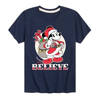Disney's Mickey Mouse Boys 8-20 Believe Graphic Tee