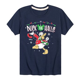 Disney's Mickey & Friends Donald Duck Boys 8-20 Duck The Halls Graphic Tee