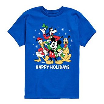 Disney's Mickey Mouse & Friends Boys 8-20 Happy Holidays Graphic Tee