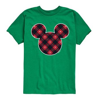 Disney's Mickey Mouse Boys 8-20 Plaid Graphic Tee