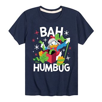 Disney's Mickey & Friends Donald Duck Boys 8-20 Bah Humbug Graphic Tee