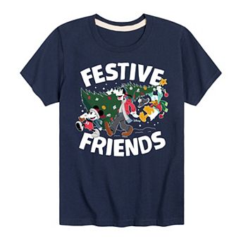 Disney's Mickey Mouse & Friends Boys 8-20 Festive Friends Graphic Tee