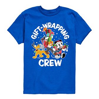 Disney's Mickey Mouse & Friends Boys 8-20 Gift Wrapping Crew Graphic Tee